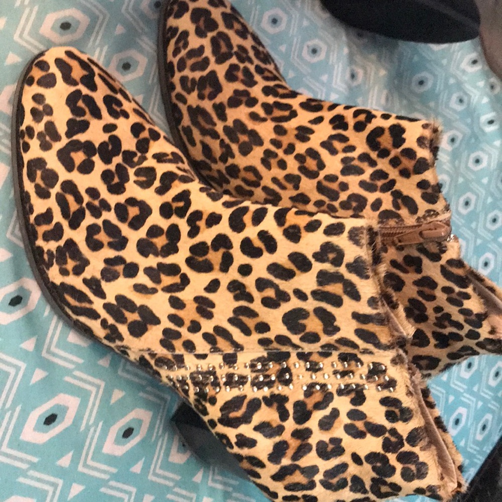 Cheetah print boots